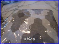 2 West Elm cotton canvas Bazaar Drapes panels 48 X 63 flax New without tag