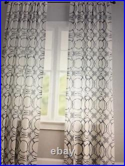 2 pottery barn kelso blackout curtains blue 84 #1603