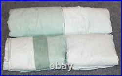 4 Pottery Barn Teen Teal/Turquoise Panel Curtains 52x108 & 52x96 Blue Green