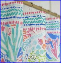 Lilly Pulitzer Pottery Barn Kids Shower Curtain In MERMAID'S COVE New 72 x 72