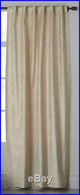 Luster Velvet Curtain 48x96 in Stone from West Elm/Pottery Barn