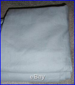 MINT Pottery Barn Blue Emery Linen/Cotton Lined Drapes 50 x 108 Curtains Set/2
