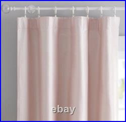 Monique Lhuiller Pottery Barn Kids Pink Silk Black Out Curtain 44x84 I Panel