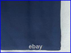 NEW 2 Pottery Barn kids Twill Black out panel Curtain set of 2 44 x 63 Navy