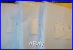 NEW! 3 POTTERY BARN Evelyn Blackout Panel Drapes Curtains 44 X 63 White