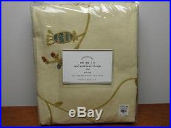New Pottery Barn Margaritte Embroidered Drapes 50 X 84 (2 Panels)
