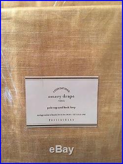NEW Pottery Barn Emery Linen/Cotton Drapes 50 x 84WheatSet of 4