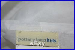 NEW Pottery Barn Kids Lavender Butterfly Sheer Panel Drape White Curtains 96