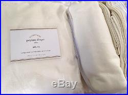 NEW Pottery Barn curtains drapes PAIR (2), 100 x 96, linen &cotton, french ivory