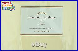 NEW Set of Two POTTERY BARN CAMERON COTTON DRAPES Curtains Ivory 50X84
