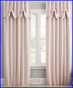 NWOT Pottery Barn Evelyn Linen Blend Bow Valance Blackout Curtain Panel 44x108