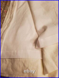 NWOT Pottery Barn Ivory Belgian Flax Linen Classic Lined Curtain Panel 50x108