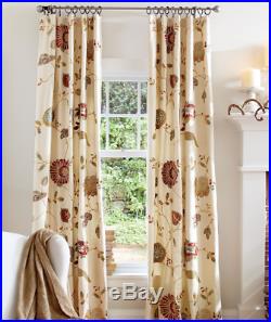 NWT PAIR (2) Pottery Barn Margaritte Drapes Curtains 50x84 MULTICOLOR