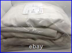 NWT Pottery Barn Emery Pinch Pleat Drape Panel Curtain 50x84 Linen Cotton Ivory