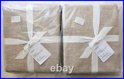 NWT! Pottery Barn Grommet Emery 2-Curtains Blackout Lining 50x108 Oatmeal FS