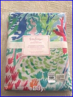 NWT Pottery Barn LILLY PULITZER Shower Curtain MERMAIDS COVE