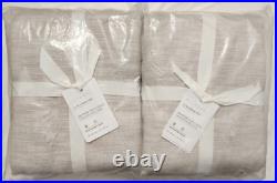 NWT! Pottery Barn Seaton Textured 2-Curtains Blackout Lining 50x84 Neutral FS