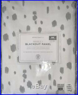 New2 Pottery Barn Marley Kids Blackout Drapes CurtainsWhite Gray Grey50x96