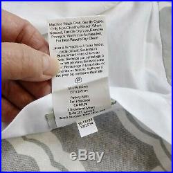 New Pottery Barn Linen Cotton Lined Curtains 50x96 2 Panels Gray White Devant