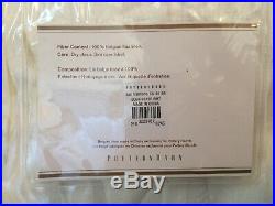 New Set Of Pottery Barn Belgian Flax Linen Sheer Drapes / Curtains White