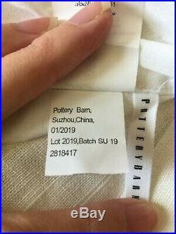 New Set of Pottery Barn Emery Grommet Drapes / Curtains Ivory