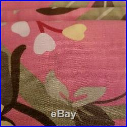PAIR Pottery Barn Curtains Panels Drapes EMMY MONKEY Pink Tropical 50 x 84