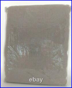 PB Classic Belgian Flax Linen Blackout Curtain, Rod Pocket, Dark Flax, 50wX84l