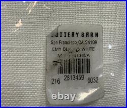 PB Emery Linen/Cotton Rod Pocket Blackout Curtain, 50 x 96in, White, FREE SHIP