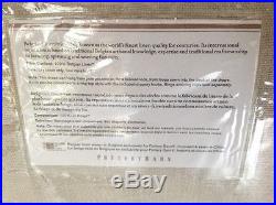 Pottery Barn 2 Belgian Linen Unlined Drapes 50x96 Natural New