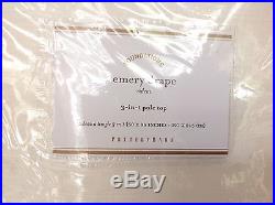 Pottery Barn 2 Emery Linen/cotton Drapes Cotton Lining 50x96 White Msrp $278