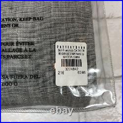 POTTERY BARN 3-in-1 Pole Top Classic Belgian Flax Linen Curtain 50 x 96