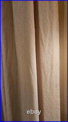 POTTERY BARN 3-in-1 Poletop Drapes-Ivory-Blackout-48x93 EUC