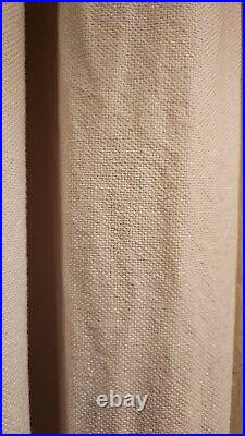 POTTERY BARN 3-in-1 Poletop Drapes-Ivory-Blackout-48x93 EUC