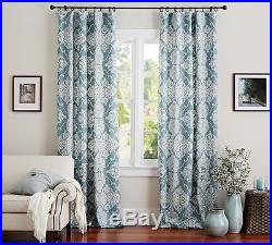 POTTERY BARN ALANA MEDALLION DRAPE in BLUE 50 X 96 SOLD OUT