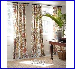 POTTERY BARN CYNTHIA PALAMPORE DRAPES (2) 50 x 96