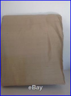 Pottery Barn Dupioni Silk Set Of 2 Pole Top Drapes 104x96 Parchment
