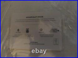 POTTERY BARN Emery Linen BLACK OUT Curtains50 x 96WHITESET OF 2