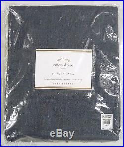 POTTERY BARN Emery Linen/Cotton 84 Drape Panel, INK BLUE, NEW