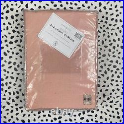 POTTERY BARN KIDS 100% Cotton Pink Ombre Blackout Curtain Panel 44 x 63