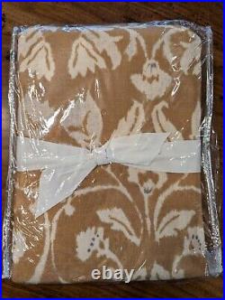 POTTERY BARN Set of 2 Zama Print Linen/Cotton Rod Pocket Curtain-50x96-OPEN BOX