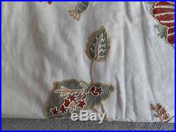 Pair Pottery Barn Margaritte Multicolor Embroidered Palampore Drapes 50x96 EXC