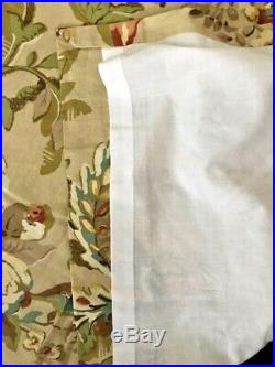 Pair of Pottery Barn Vanessa Drapes 50 x 96 Lined Curtains EXCELLENT Cond Floral