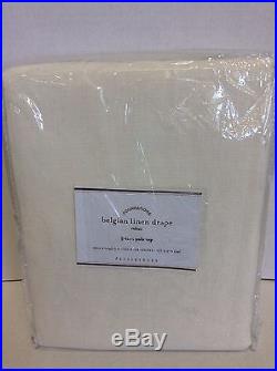 Pottery Barn 3 in 1 Belgian Flax Linen Drapes Curtains Panels 50x108 Ivory NEW
