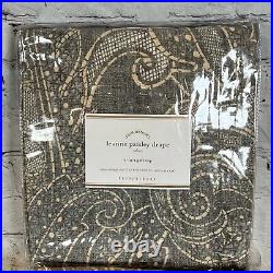 Pottery Barn 3-in-1 Pole Top Leanne Paisley 2-Curtains 50x84 Store Stock New