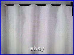 Pottery Barn 3in1 PoleTop Belgian Flax Linen Curtain Blackout Lining 84 Cla/Ivy