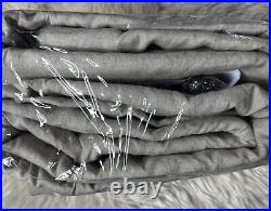 Pottery Barn 3in1 Pole Top Classic Belgian Flax Linen Curtain Blackout 016
