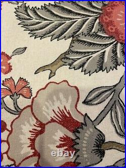 Pottery Barn Allegra Palampore Floral Drape Curtain Panel 50x84 New Linen Cotton