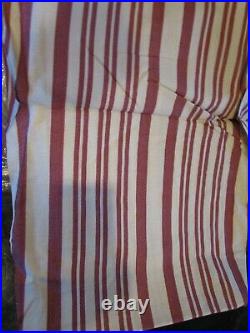 Pottery Barn Antique stripe red Shower Curtain, 72 x 72 photo shoot sample