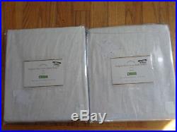 Pottery Barn BELGIAN FLAX LINEN SHEER TIE-TOP DRAPES-50 X 84-WHITE-NEW IN PACKAG