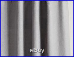 Pottery Barn Belgian Flax Linen 50x96 drapes GRAY two PANELS unlined